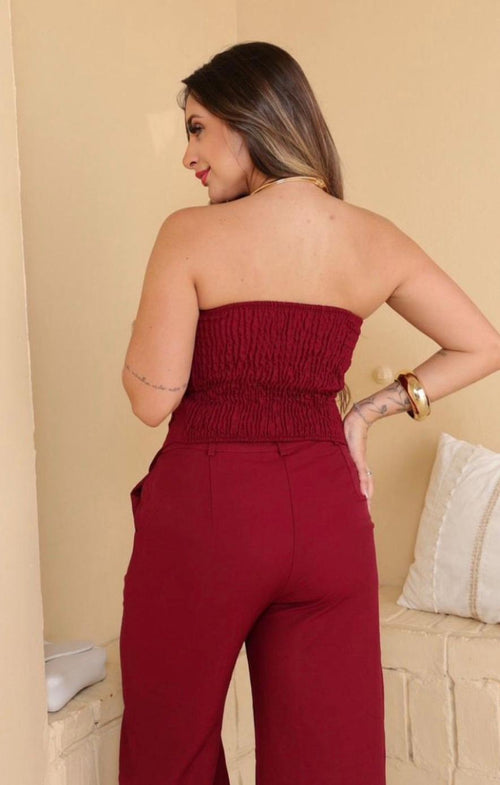 Conjunto Marsala Power Tailoring