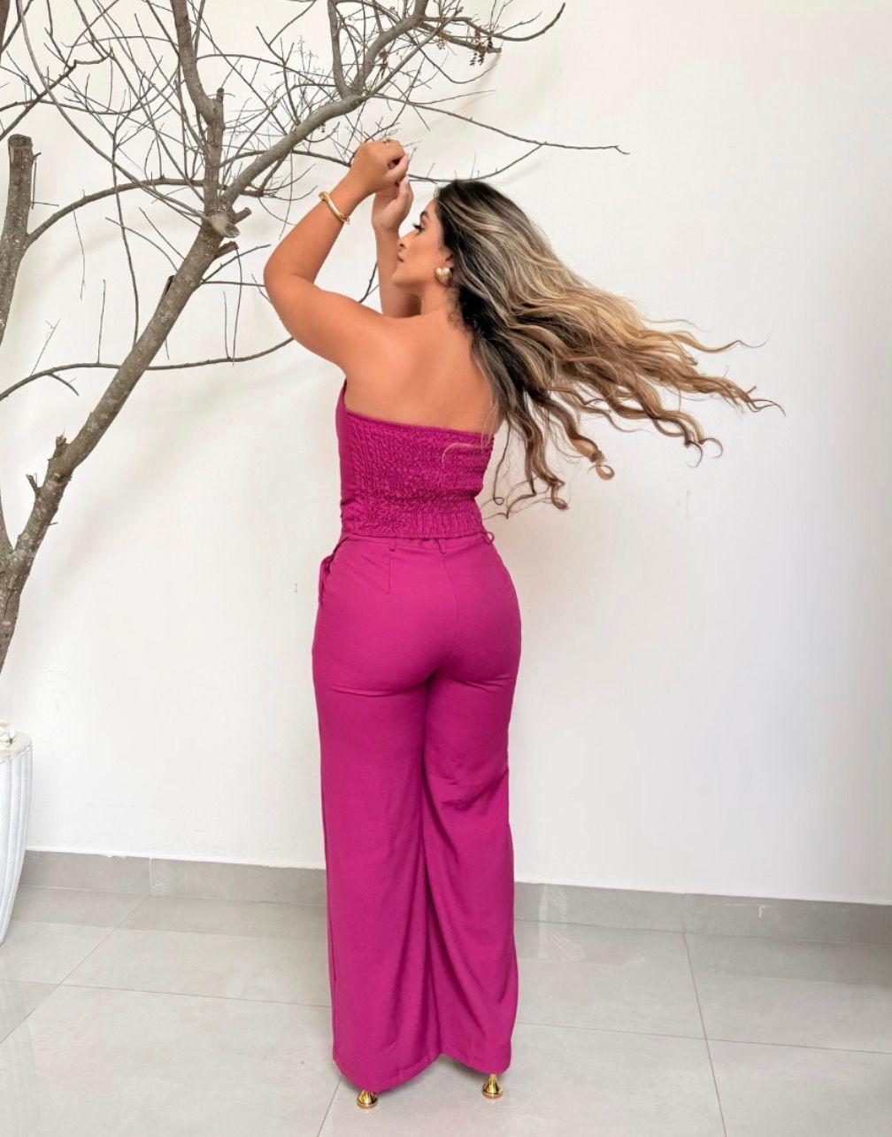 Conjunto Fucsia Statement Tailoring