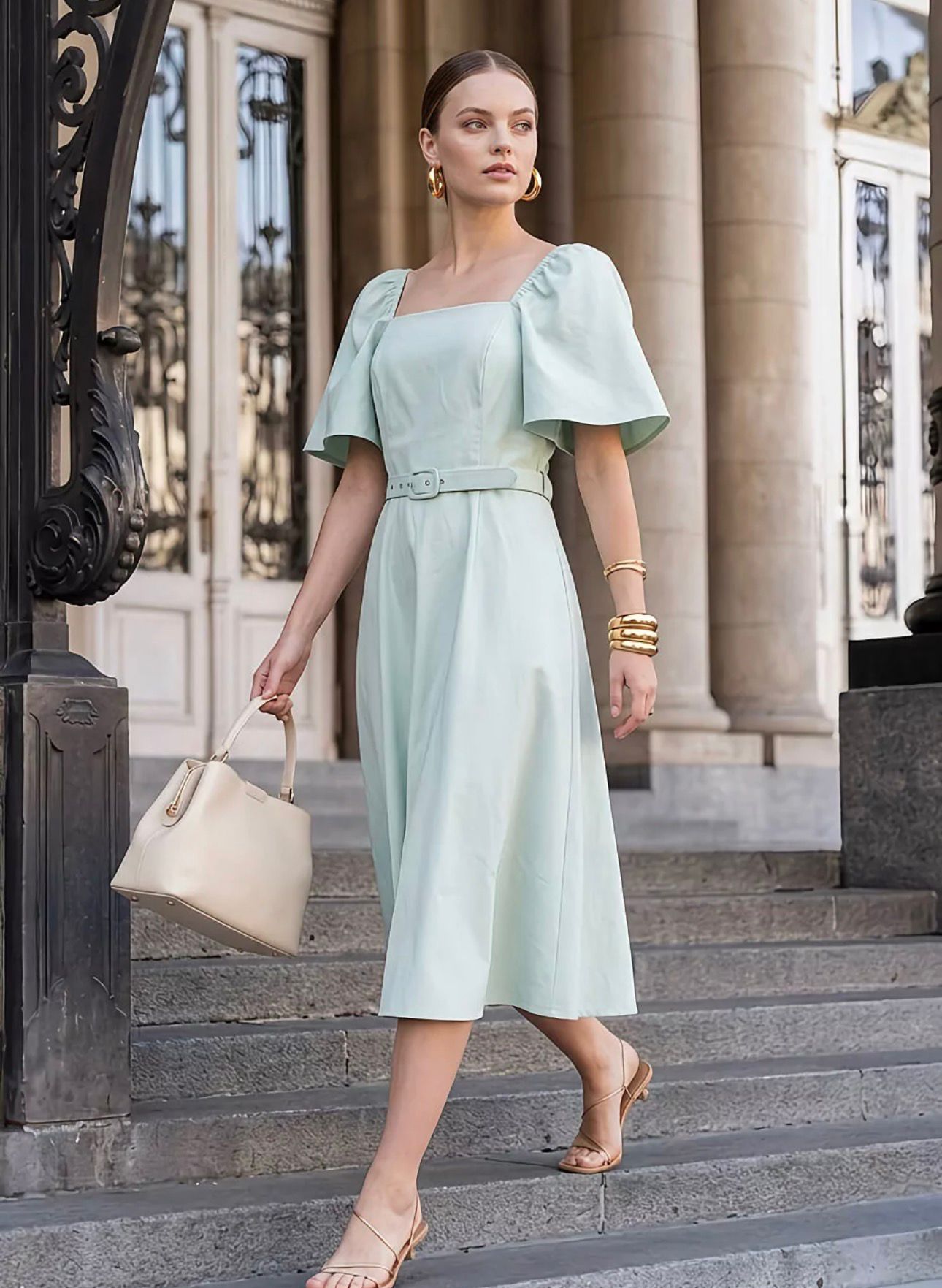 Vestido Soft Elegance com Cinto