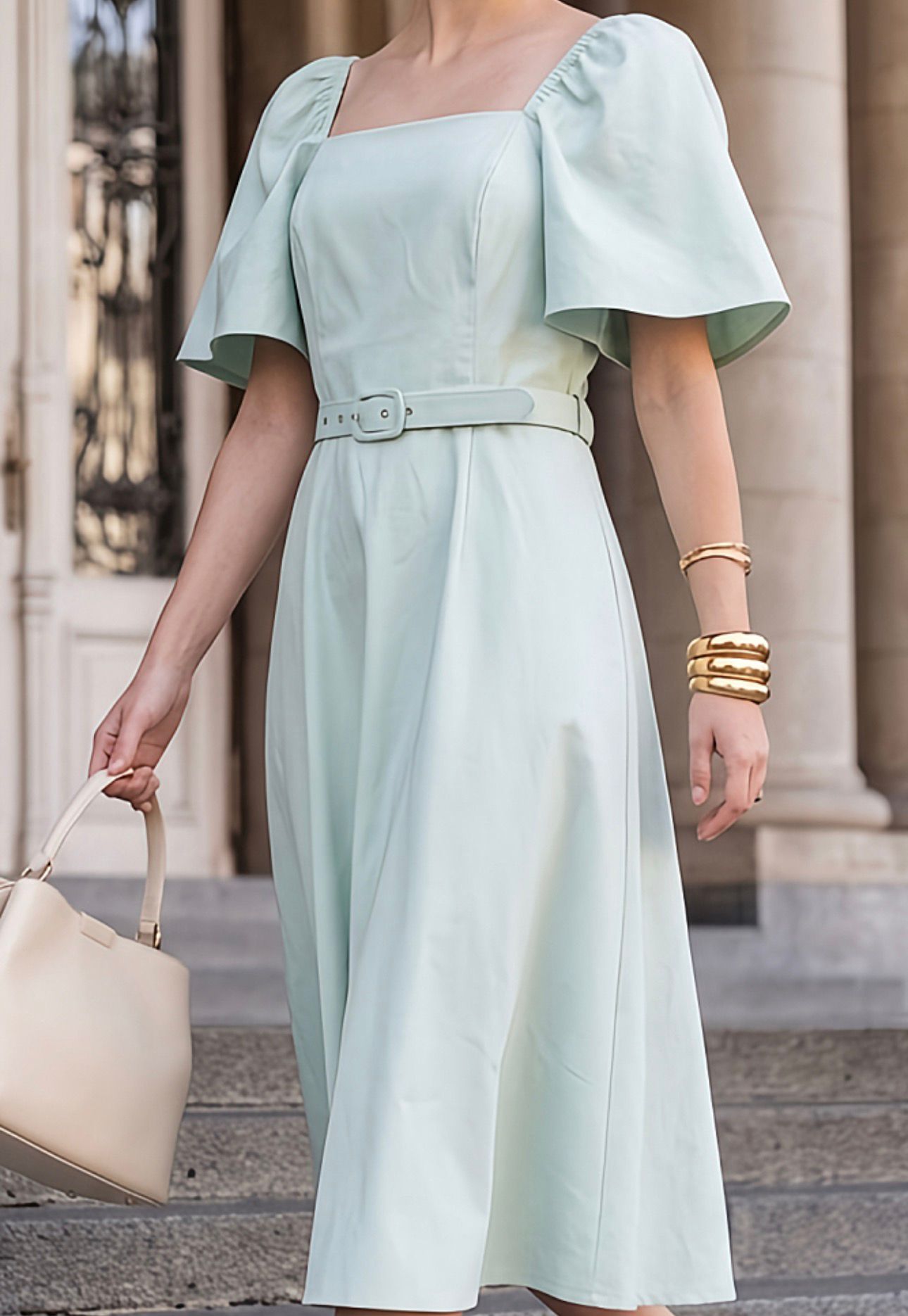 Vestido Soft Elegance com Cinto
