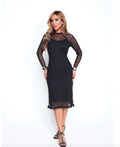 Vestido Sheer Elegance Black